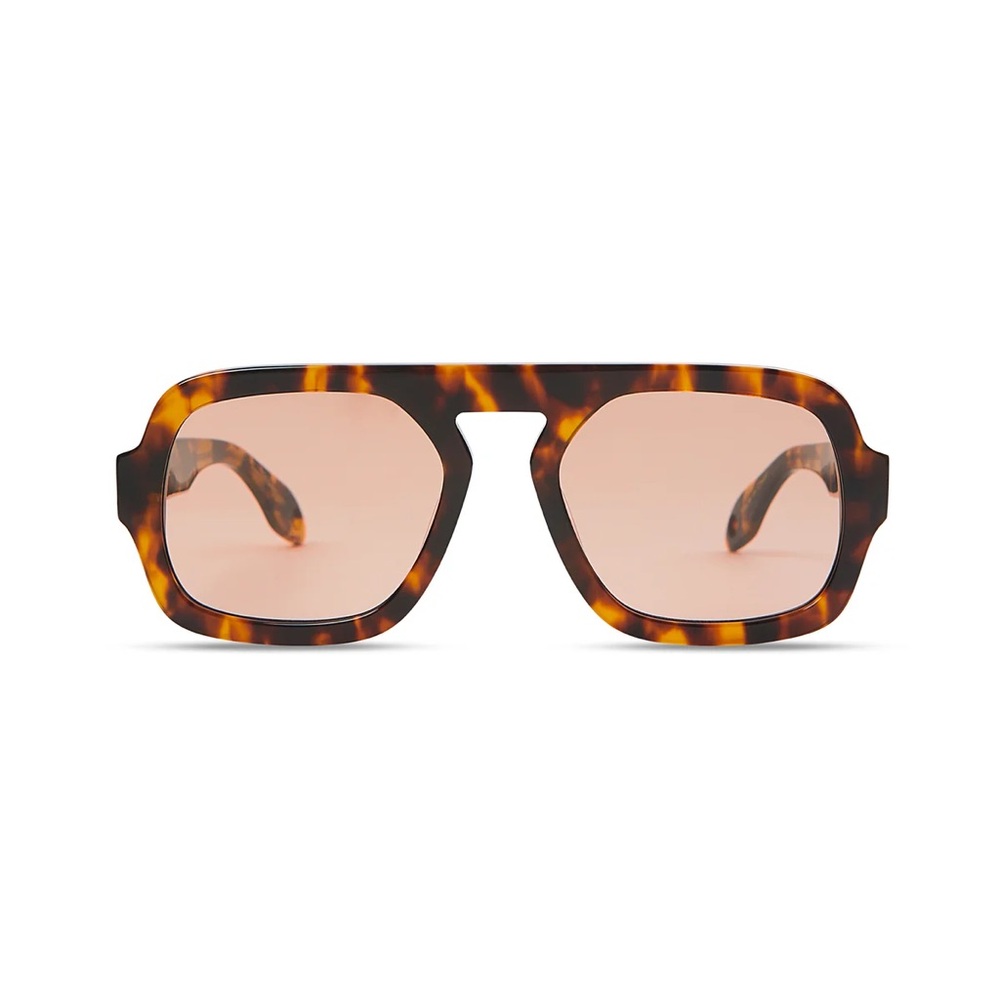 Elisa Johnson Jane Sunglasses (brown tortoise maroon lens)
